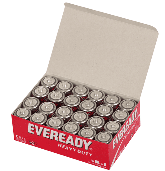 Energizer Eveready C zinkochloridová batéria - 24 ks