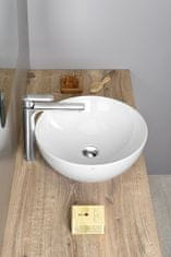 Gsi , PURA keramické umývadlo na dosku, priemer 42 cm, biela lesk ExtraGlaze, 885111