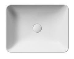 Gsi , SAND keramické umývadlo na dosku 50x38 cm, biela mat, 903709