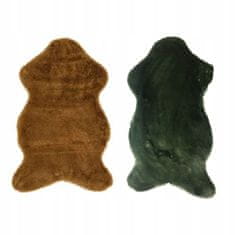 Kaemingk Králičia kožušina shaggy koberec mix vzorov 50 x 90 cm