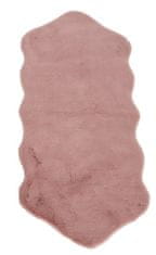 Kaemingk Dekoratívny koberec z umelej kožušiny ružový 130x60 cm