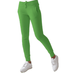 Dstreet Dámske teplákové nohavice FITS svetlo zelené uy1144 S