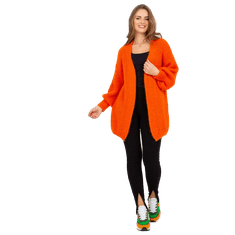 Och Bella Dámsky sveter oversize OCH BELLA oranžový TW-SW-BI-9025.36X_389567 Univerzálne
