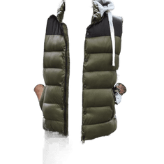 Dstreet Pánska vesta s kapucňou TROY zelená tx3935z XXL
