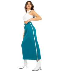 FANCY Dámske sukne so zaväzovaním midi tepláková MELINA námorná FA-SD-8055.60P_390656 S-M