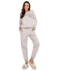 BERRAK Dámske pyžamo s nohavicami PAMELLA svetlo béžové BR-PI-9114_391288 S