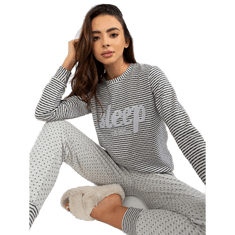 BERRAK Dámske pyžamo so záplatami EVELYNE šedé BR-PI-9113_391306 XL