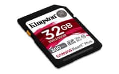 Kingston 32GB Canvas React Plus SDHC UHS-II 300R/260W U3 V90 pre Full HD/4K/8K