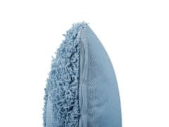 Beliani Bavlnený vankúš 45 x 45 cm modrý RHOEO
