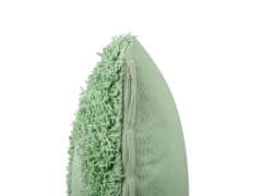 Beliani Bavlnený vankúš 45 x 45 cm zelený RHOEO