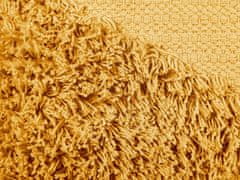 Beliani Bavlnený vankúš 45 x 45 cm žltý RHOEO