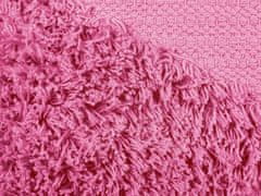 Beliani Bavlnený vankúš 45 x 45 cm ružový RHOEO