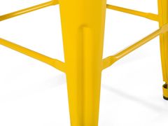 Beliani Sada 2 barových stoličiek 60 cm žltá CABRILLO