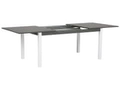 Beliani Rozkladací záhradný stôl 168/248 x 100 cm sivý PANCOLE