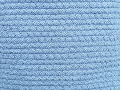 Beliani Sada 2 bavlnených úložných košov modrá CHINIOT