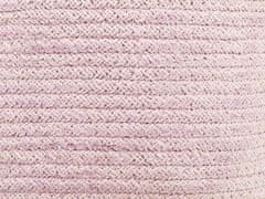 Beliani Sada 2 bavlnených úložných košov pastelová ružová CHINIOT