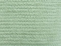 Beliani Sada 2 bavlnených úložných košov zelená CHINIOT