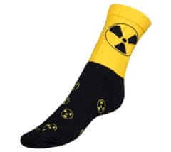 Ponožky Radiácia - 43-46 - čierna, žltá