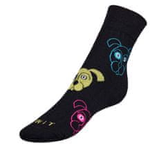 Ponožky detské Pes čierny - 20-24 - čierna