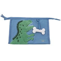 Dino World Kozmetická taštička , Modrá, zelená T-rex