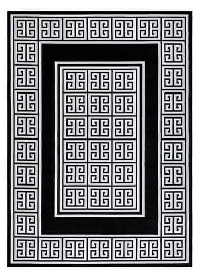 Dywany Łuszczów AKCIA: 140x190 cm Kusový koberec Gloss 6776 85 greek black/ivory
