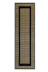 Dywany Łuszczów Behúň Gloss 6776 86 greek black/gold 60x300