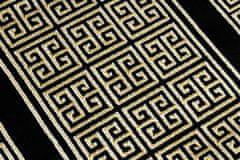 Dywany Łuszczów Behúň Gloss 6776 86 greek black/gold 60x300