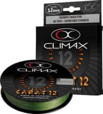 Climax Splietané šnúry Carat 12 - olivová - 135m 0,17mm / 14,9kg