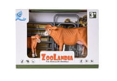 Mikro Trading Zoolandia krava s teľaťom 8,5-14 cm a príslušenstvom