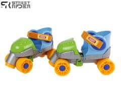 Mikro Trading Street Rider kolieskové korčule junior modré/zelené veľkosť 24-30 v krabici