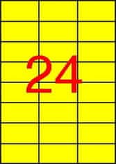 Apli Etiketa, 70 x 37 mm, žltá, 2400 ks/bal., 11834