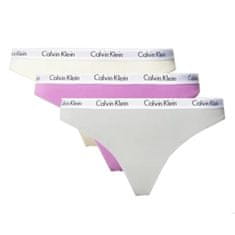 Calvin Klein 3 PACK - dámske tangá PLUS SIZE QD3800E-CFU (Veľkosť XXL)