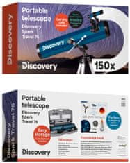 Levenhuk Discovery Spark Travel 76 Telescope with book