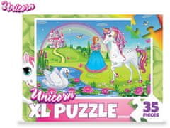 Mikro Trading UNICORN puzzle jednorožci 62x46 cm 35 dielikov v krabici