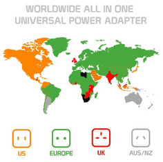 Alum online Univerzálny medzinárodný adaptér pre cestovateľov