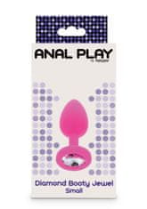 Toyjoy ToyJoy Diamond Booty Jewel Small - analný kolík - Pink