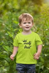 Superpotlac Chlapčenské tričko Malý brat, Limetková 146