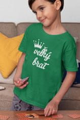Superpotlac Chlapčenské tričko Veľký brat, Trávová zelená 146