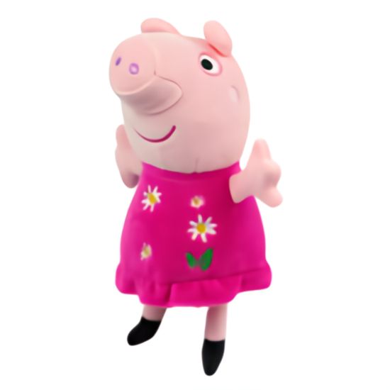 TM Toys PEPPA Pig ECO plyšová Peppa 20 cm kvietkové šaty