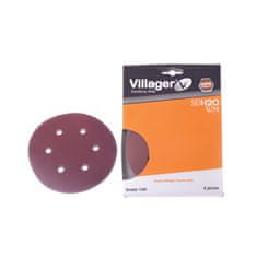 Villager Guľatý brúsny papier VILLAGER SD-120WM 6/1 125 mm
