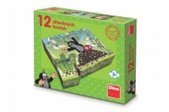 DINO Kubus Mole and Friends Wood 12ks v krabici 21x18x4cm
