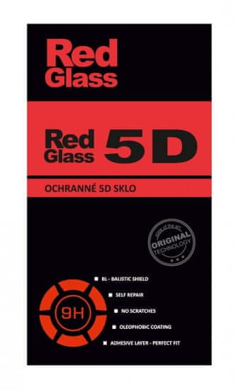 RedGlass Tvrdené sklo iPhone 8 Plus 5D čierne 106455