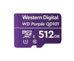 WD MicroSDXC karta 512 GB Purple D512G1P0C Class 10 (R:100/W:60 MB/s)