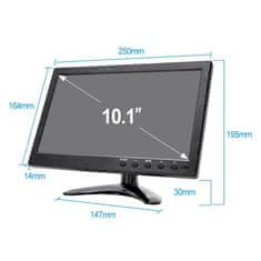 Secutek 10.1" mini HD LCD monitor 1010C