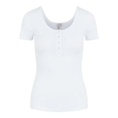 Pieces Dámske tričko PCKITTE Slim Fit 17101439 Bright White (Veľkosť S)