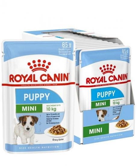Royal Canin SHN Mini Puppy in sauce, vlhké krmivo pre šteňatá, 12X85g
