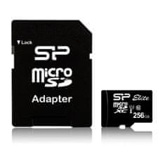Silicon Power Pamäťová karta microSDXC Elite 256GB CL10 UHS-1 (U1) + microSD-SD ADAPTÉR (SP256GBSTXBU1V10SP)