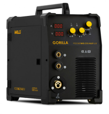 IWELD Gorilla pocketmig 215 XL, zváračka CO2, zváračka pre metódu MIG-MAG CO₂, obalená elektróda MMA, metóda TIG-Lift štart