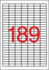 Apli Etiketa, 25,4 x 10 mm, snímateľná, zaoblené rohy, 4725 ks, 10198