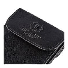 PAOLO PERUZZI Malá pánska peňaženka z prírodnej kože v hnedej farbe. T-10-BL 